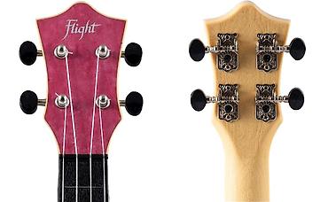 ukulele gitar: №: 3800 Məhsulun adı: Ukulele Flight TUS65 Ruby Travel Soprano Brend — 3