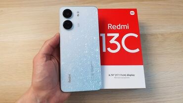 redmi 9 islenmis: Xiaomi Redmi 13C, 256 GB, rəng - Ağ, 
 Barmaq izi, İki sim kartlı, Face ID