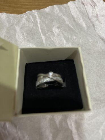 Серебряные кольца: Кольцо, Коктейльное, Проба 925, Женские, Топаз, Циркон, Новый — 10