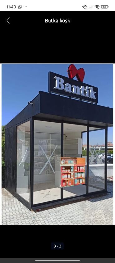 Butkalar, köşklar: MÜHAFİZƏ BUTKALARI. ağ plastik 155X155=890 man qara şüşəli — 7