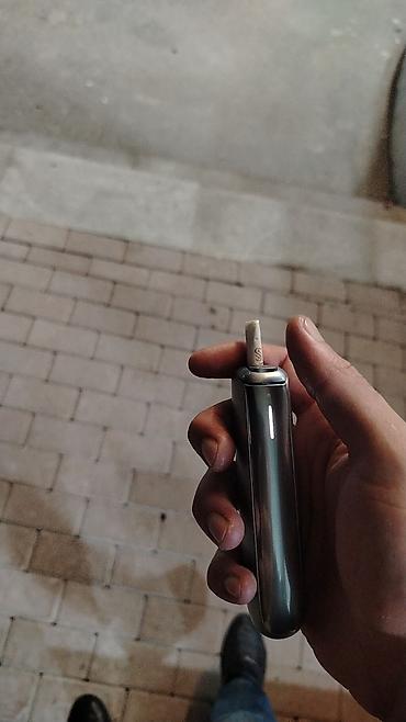 Elektron tütün qızdırıcı cihaz - Kompakt və zərif dizayn: metalik boz