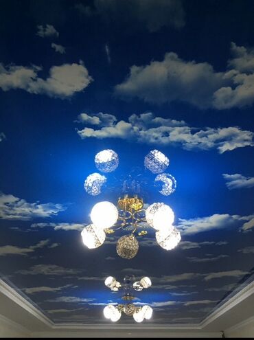 Натяжной потолок: Натяжной потолок Глянцевое, Матовое, 3D потолки Гарантия, Бесплатная консультация, Бесплатный замер — 4