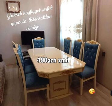 stol üzlükləri: Комплекты столов и стульев