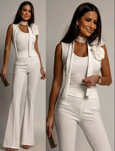 ski jakna s: Single-colored, color - White
