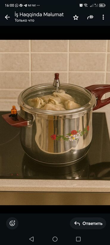 Tava-qazan dəstləri: Qazan, rəng - Gümüşü, Paslanmayan polad, Türkiyə — 16