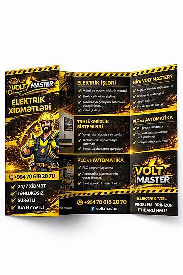 mopet elektrik: VOLT MASTER – Elektrik və Avtomatika Xidmətləri Xidmət sahələri: - — 1