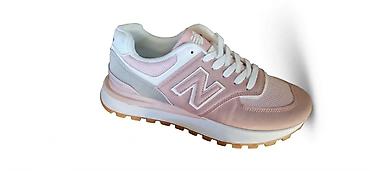 air max 90 id: New Balance ženska patika u nijansama svetlorozе, bele i svetlosive — 1