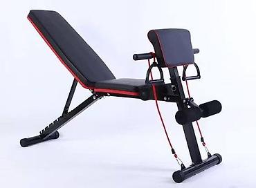 duplim: Sklopiva klupa za stomak, MECO, Nosivost 350 kg, čelik/pena, crna — 3