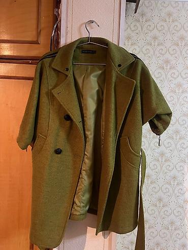 xizək paltarı: Zara Girl xanımlar üçün palto - Rəng: zeytun-yaşıl - Model: ikiqat — 1