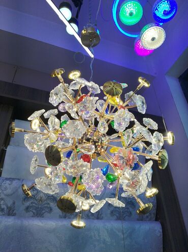 Haima: Çılçıraq, 10 və daha çox lampa, Xrustal