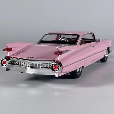 fine century: Kolleksiya üçün model avtomobil – klassik 1959 üslubunda çəhrayı kupе — 3