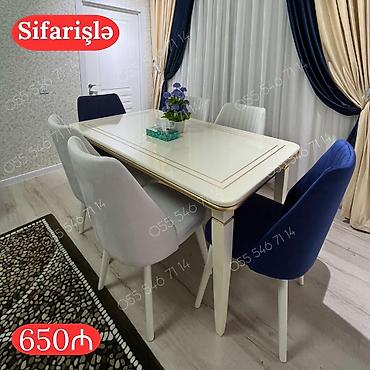 modern stol stul: Düz masa, Qonaq otağı üçün, 6 nəfər — 1