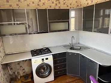 metbex tulleri: Mətbəx mebeli dəsti – künc yerləşimli, qrafit-boz parlaq fasadlı - — 1