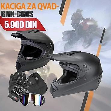 volim te 1 100: Kaciga za quad/BMX/cross – komplet oprema - Off-road integralna — 1