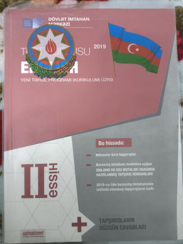 yeni iş elanları 2019: İngilis dili Testlər 11-ci sinif, DİM, 2-ci hissə, 2019 il