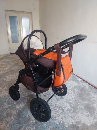 Коляски: Коляска, цвет - Желтый, Б/у — 3