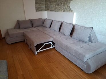 Угловые диваны: Угловой диван, C подушками, Трехместный — 7