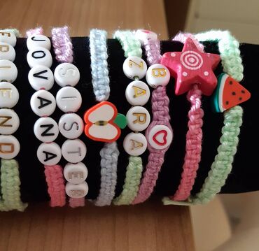 Narukvice: Narukvice Hand Made 150 vockice, 200 ime, 250 perlice Isporuka Slanje — 6