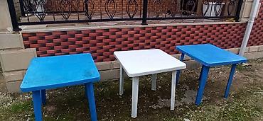 Другая садовая, уличная мебель: Plastik bağ/kafe masaları - Material: qalın, möhkəm plastik - Forma — 4