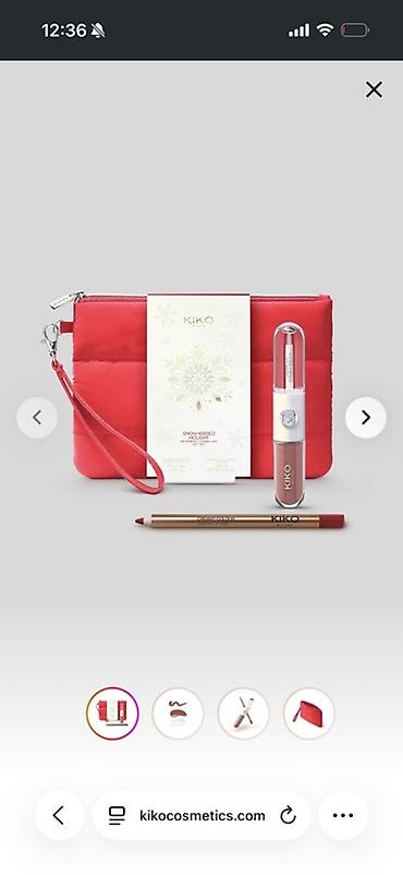 milano botinkalar: KIKO “Snow-Kissed” dodaq dəsti Tərkib: - Maye dodaq boyası (KIKO) – — 1
