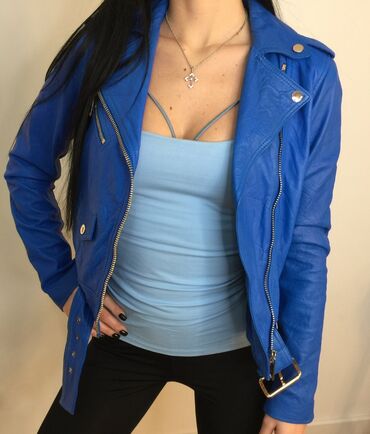 Ostale jakne, kaputi, prsluci: Michael Kors orig. kožna moto jakna iz USA S veličine. Jakna je od — 8