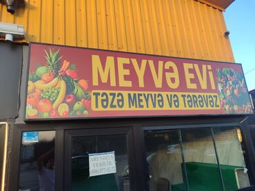 Avtoservis avadanlıqları: Meyve terevez reklam lovhesi yeni hazırlanıb diod isıqla yıgılıb