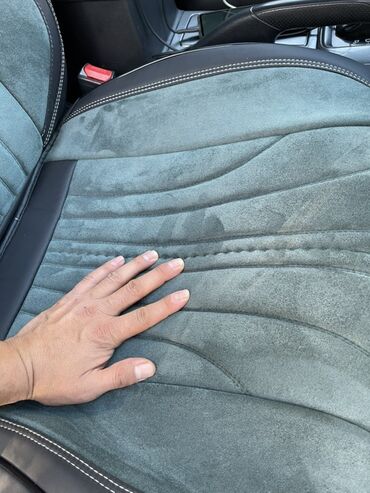 Чехлы и накидки на сиденья: Чехлы Экокожа, С подушкой, цвет - Серый, Honda — 7