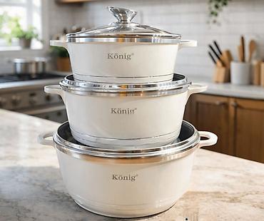 wet set collection intex: Komplet šerpi König – 3 dela Zapremina 6 litara - Brend: König (logo — 1