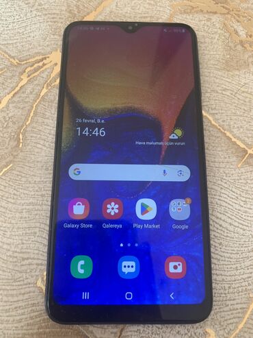 not 2: Samsung A10, 2 GB, rəng - Göy, Face ID