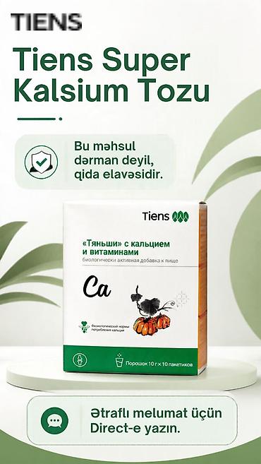 biostat plus tablet: 🌿 Tiens Super Kalsium Tozu — vitaminlərlə zənginləşdirilmiş, toz — 7