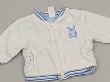 sweterek biały dla niemowlaka: Bluza, 0-3 m, stan - Dobry