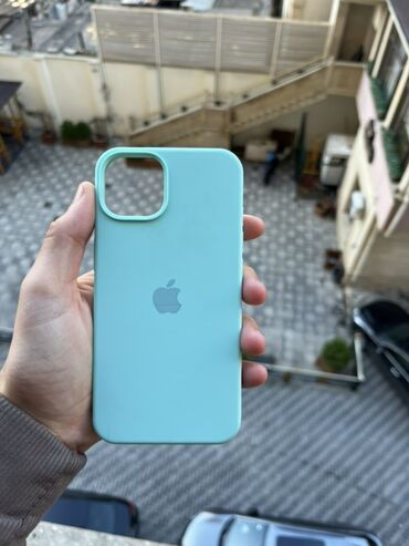 Qoruyucu plyonka və şüşələr: Məhsul: Apple iPhone üçün silikon qoruyucu örtük - Rəng: Açıq firuzə — 11