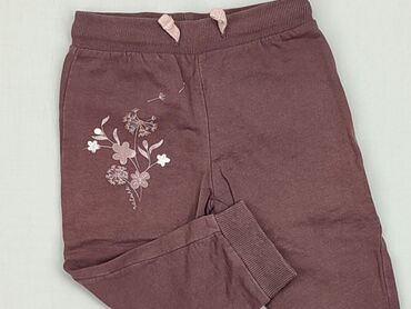 fioletowe legginsy: Spodnie dresowe, So cute, 12-18 m, stan - Bardzo dobry