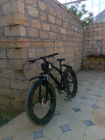 velsiped: Fat bike tipli dağ velosipedi - Rəng: qara, möhkəm polad/alüminium — 7
