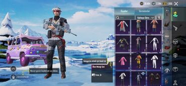 Qəlyan, vayp və aksesuarları: PUBG Mobile hesabı – zəngin inventar və nadir skinlər — 7