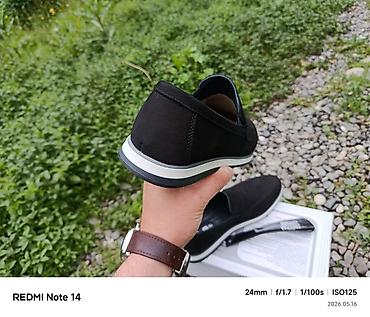 Ayaqqabılar: Kişi loaferləri – qara rəng, klassik-pəncəksiz dizayn - Material — 8
