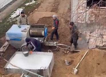 Штукатурный аппарат - Растворонасос на прицепе с принудительным
