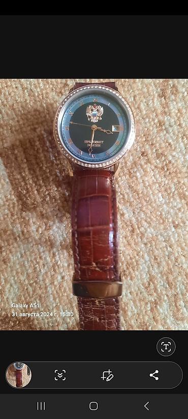 Классические часы: Классические часы часы, Президент, Золото, Россия, Водонепроницаемые, Мужские — 4