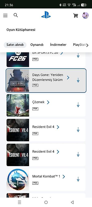 free fire hesab satisi tap az: PlayStation hesabında geniş oyun kitabxanası Tərkib: - PS5 və PS4 — 8