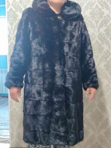 пальто альпака турция цена: Шуба, Норка, Узун модель, Корея, 4XL (EU 48)