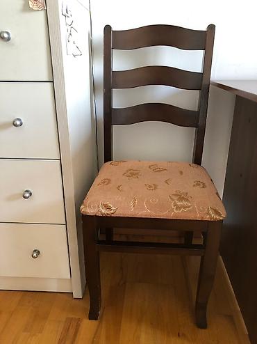 study table: Стул деревянный, высокая спинка, мягкая обивка. В наличии 3 шт Цена — 2