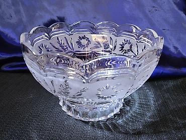 Ostali antikviteti: Cinija kristal Zajecar velika iz 70ih.god. Cinija kristal — 6