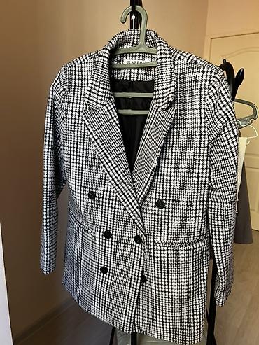 gestalt blazer: Пиджак, Блейзер, Твид, В клетку, Двубортная модель, Италия, M, S — 3