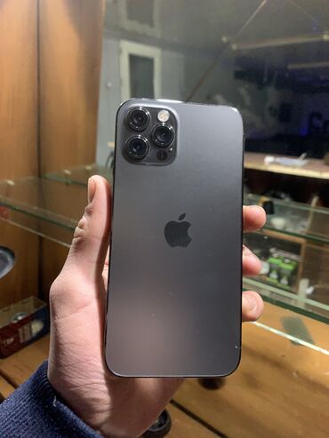 4 5мм: IPhone 12 Pro, Колдонулган, 256 ГБ, Күмүш, Заряддоочу түзүлүш, 84 %