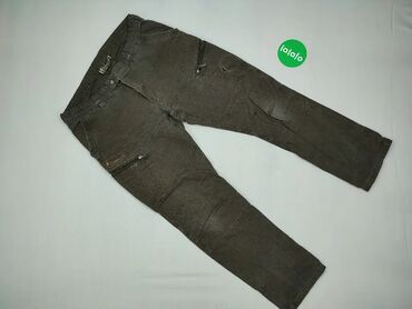 Spodnie: Spodnie, L (EU 40), wzór - Jednolity kolor, kolor - Szary