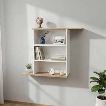 продаю полку: Полка навесная P006 (Комбинированный) Большая и стильная настенная