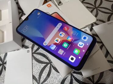 Xiaomi: Xiaomi Redmi Note 8, 64 GB, rəng - Göy, 
 Barmaq izi, İki sim kartlı, Face ID