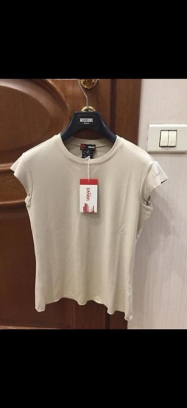 Versace Sport qadın köynəyi - Rəng: açıq bej - Model: qısaqol