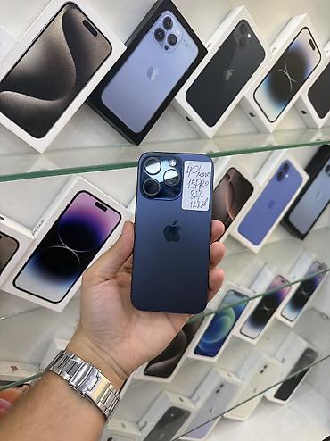 i̇phone pro: IPhone 15 Pro, Blue Titanium, Zəmanət, Kredit, Simsiz şarj — 2