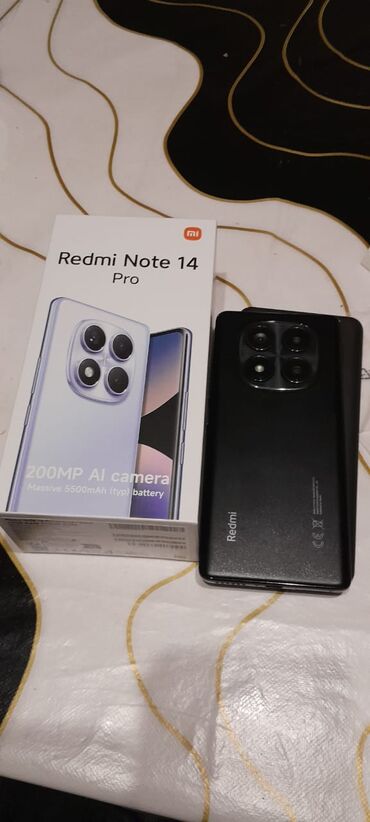Redmi: Redmi Note 14 Pro, 512 GB, rəng - Qara, Sensor — 8